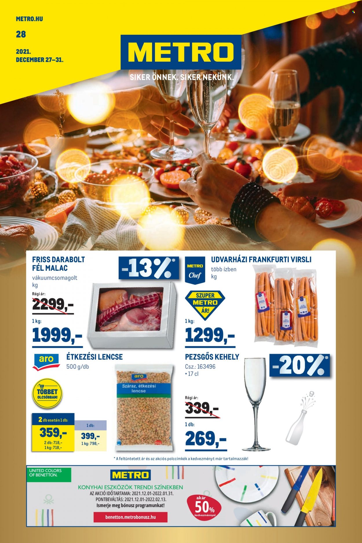 Metro akciós újságok - 2021.12.27 - 2021.12.31. Oldal 1
