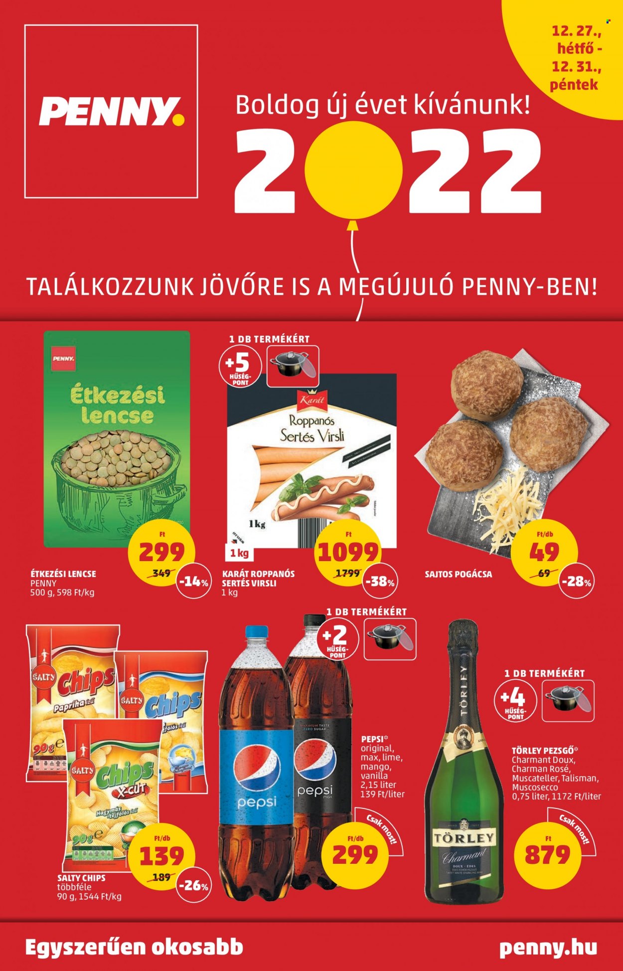 Penny Market akciós újságok - 2021.12.27 - 2021.12.31. Oldal 1