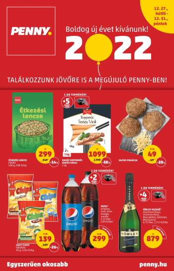 Újság Penny Market - 2021.12.27 - 2021.12.31.