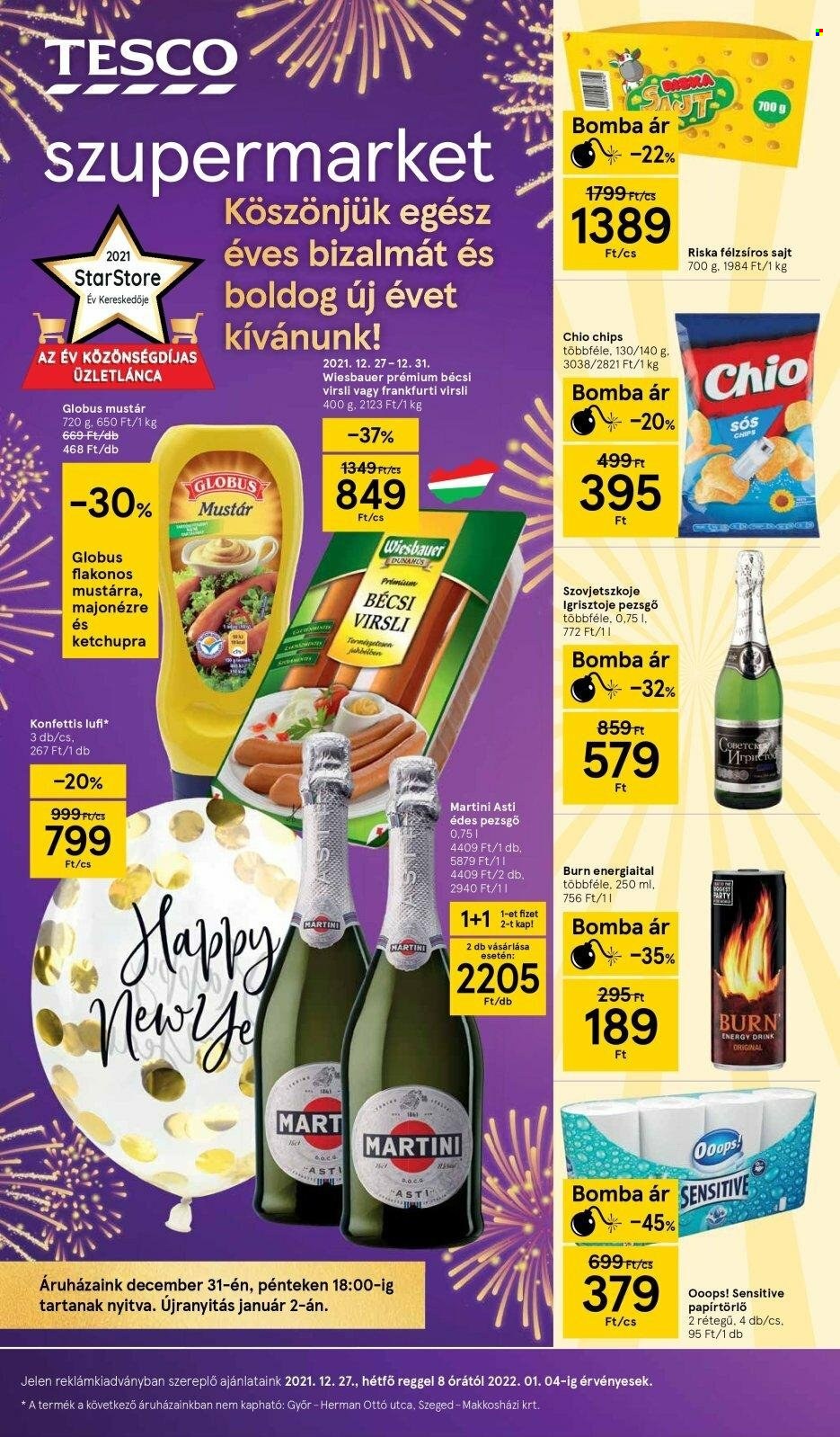 TESCO akciós újságok - 2021.12.27 - 2022.01.04. Oldal 1