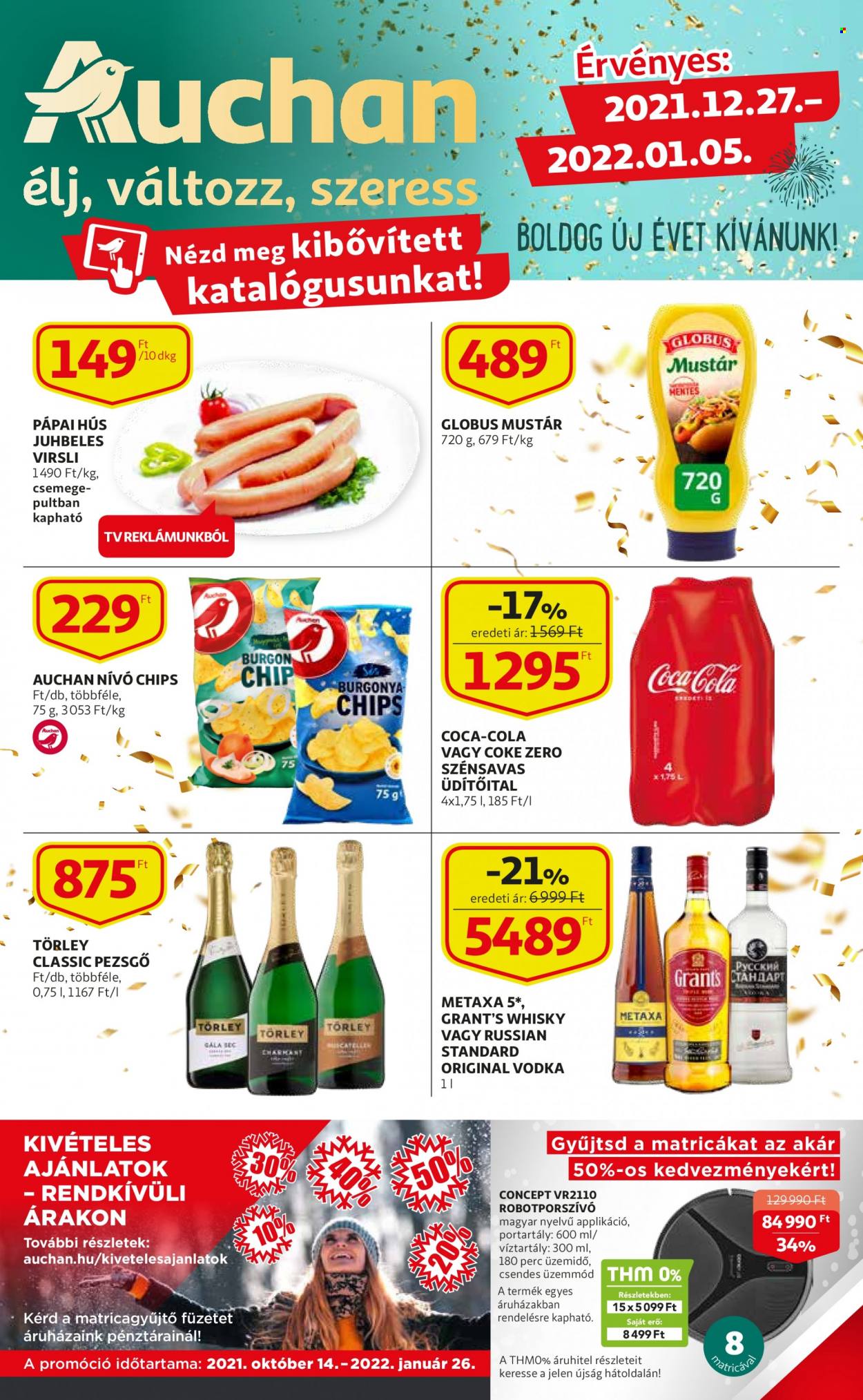 Auchan akciós újságok - 2021.12.27 - 2022.01.05. Oldal 1