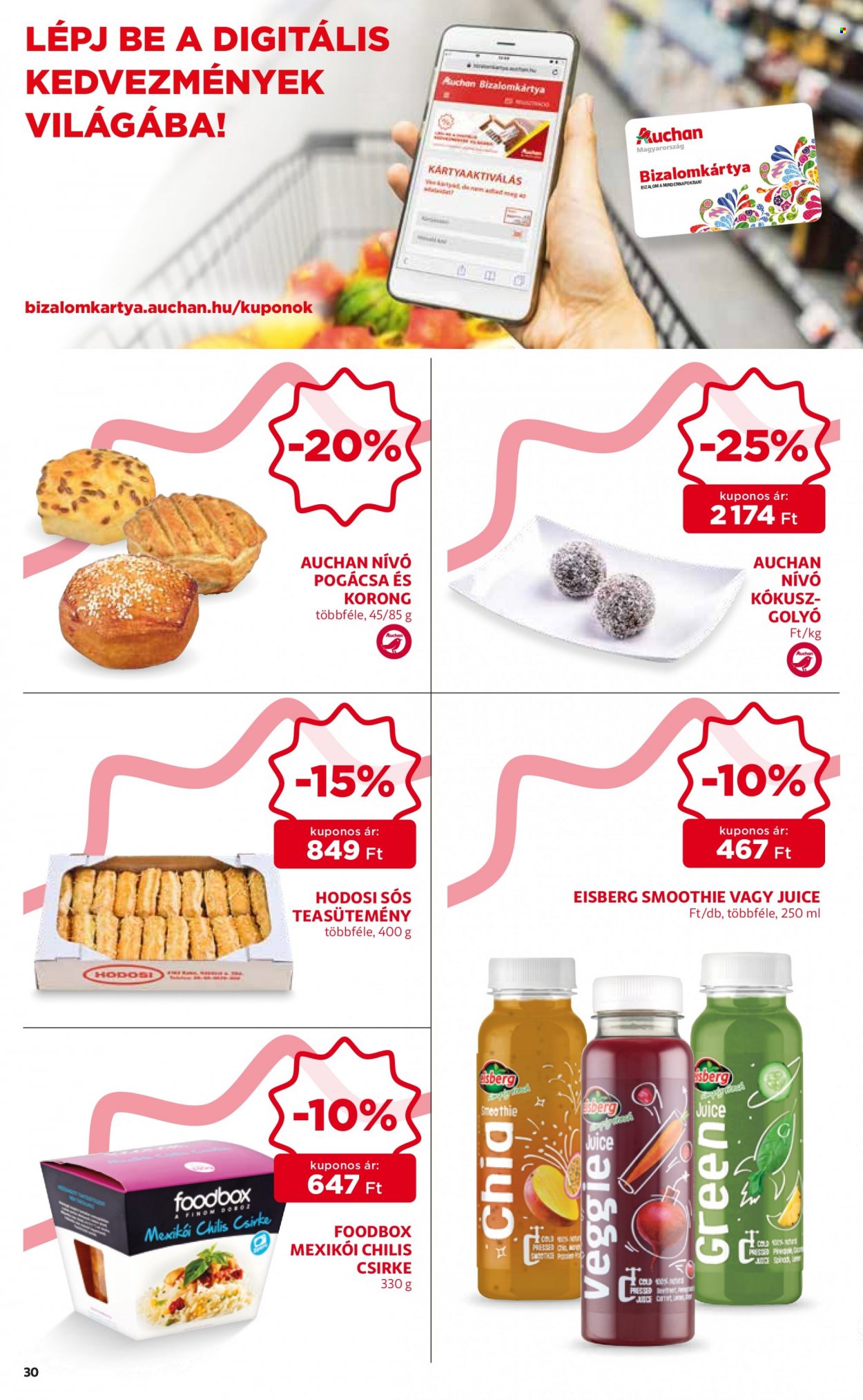 Auchan akciós újságok - 2021.12.27 - 2022.01.05. Oldal 30