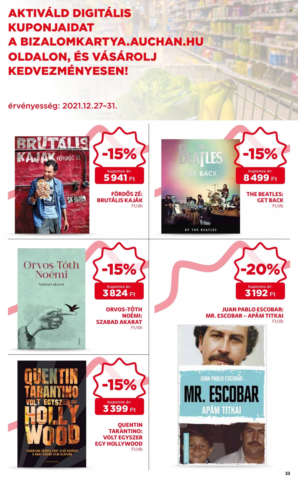 Auchan akciós újságok - 2021.12.27 - 2022.01.05. Oldal 33
