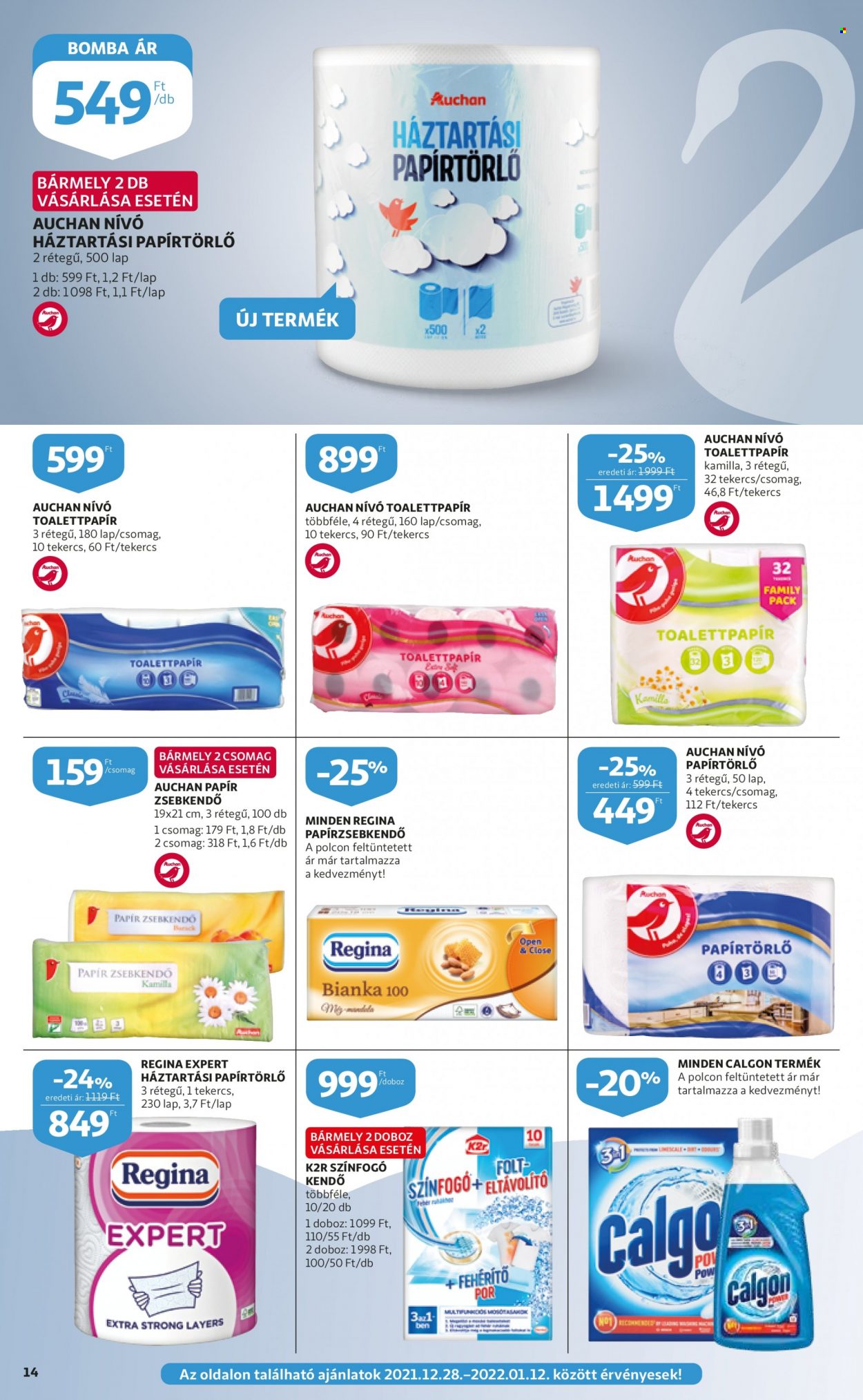 Auchan akciós újságok - 2021.12.27 - 2022.01.05. Oldal 14