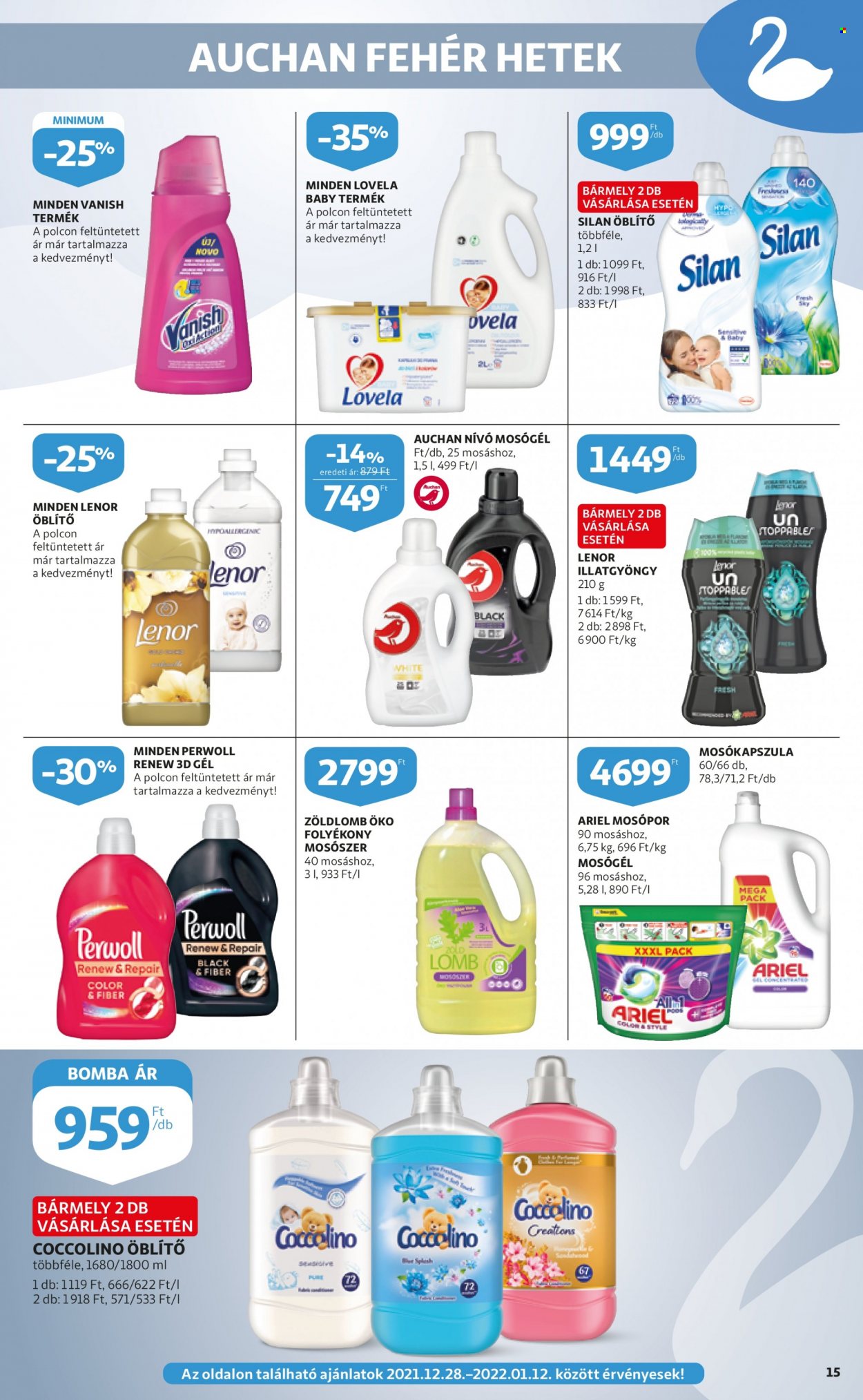 Auchan akciós újságok - 2021.12.27 - 2022.01.05. Oldal 15