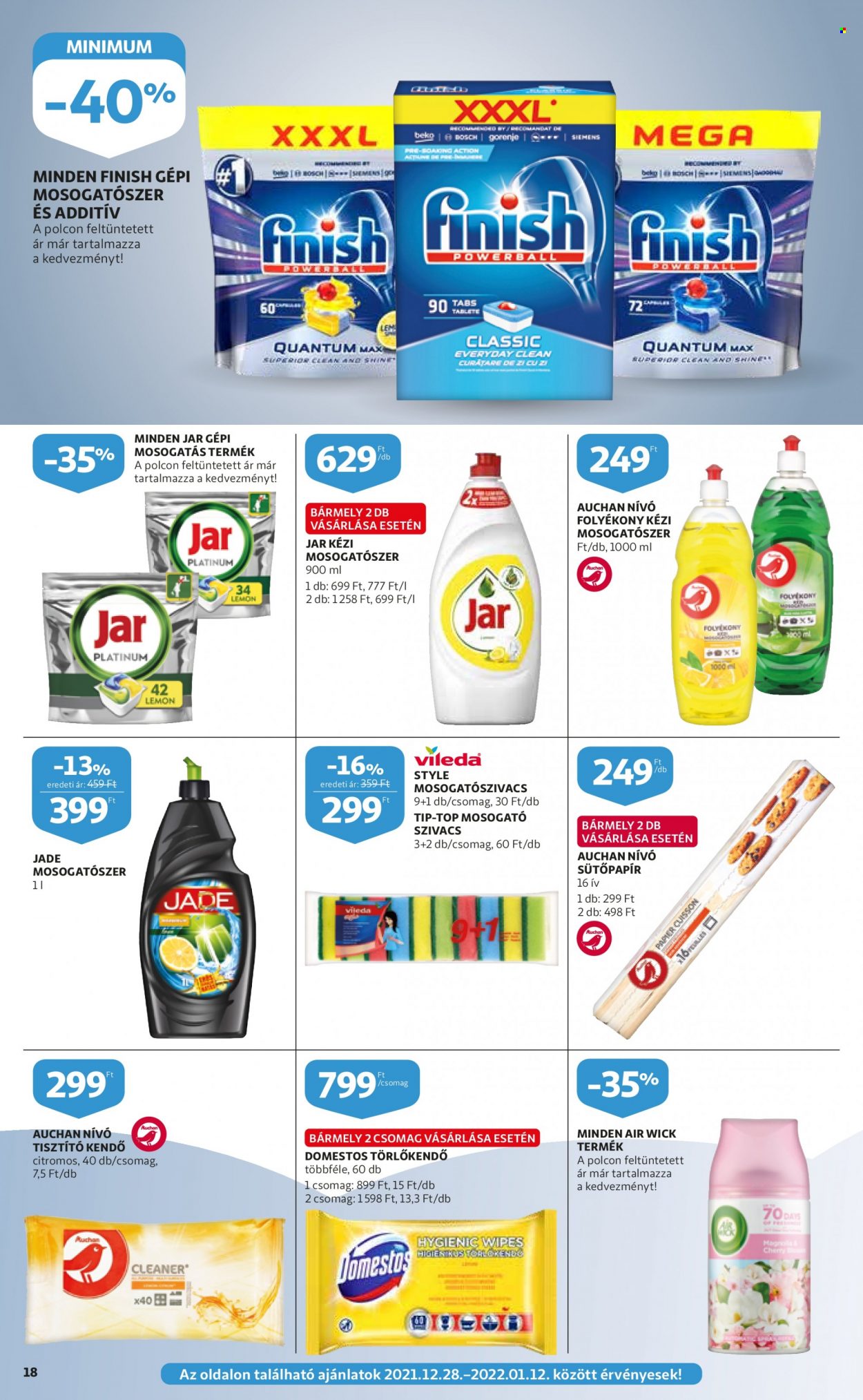 Auchan akciós újságok - 2021.12.27 - 2022.01.05. Oldal 18