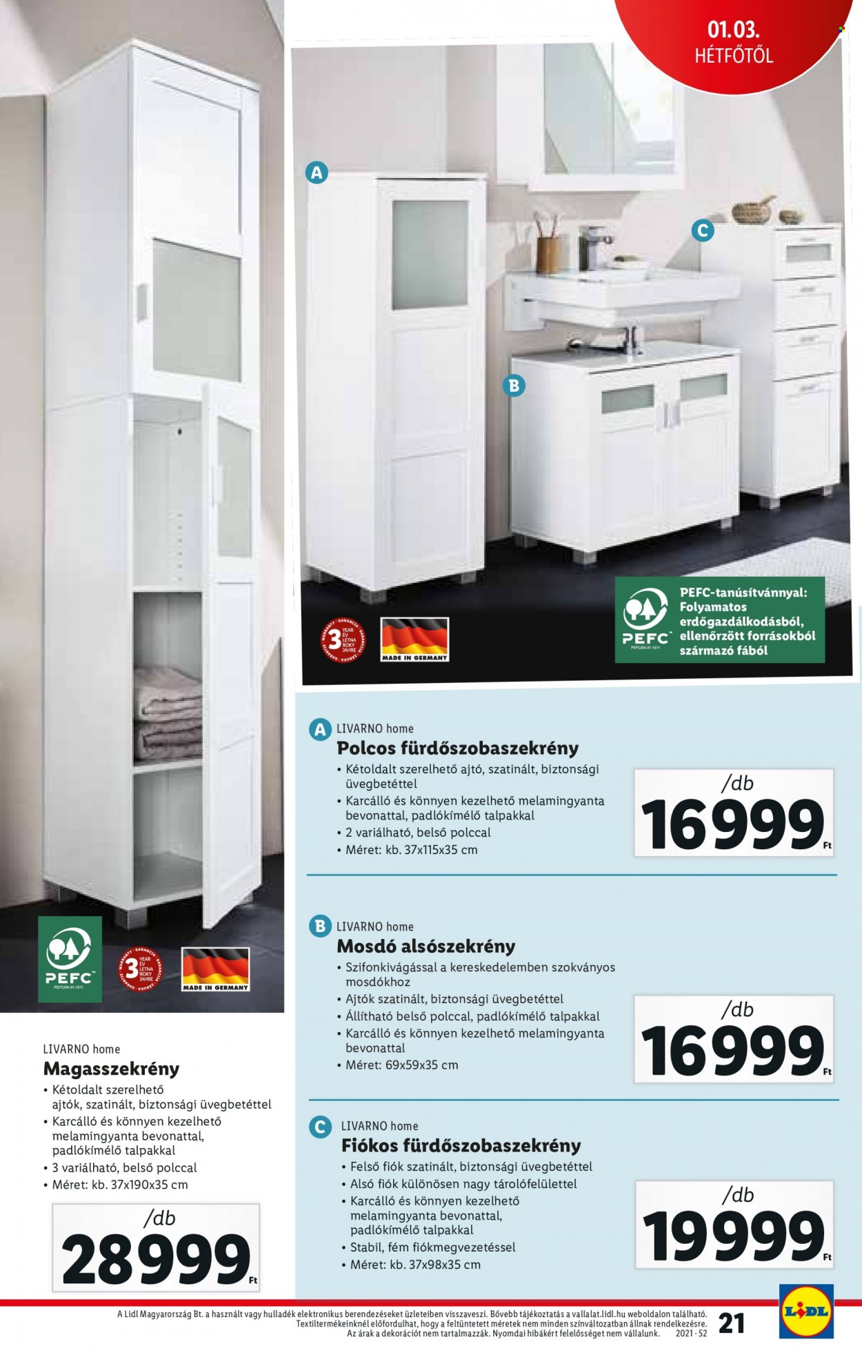 Lidl akciós újságok - 2021.12.30 - 2022.01.05. Oldal 21