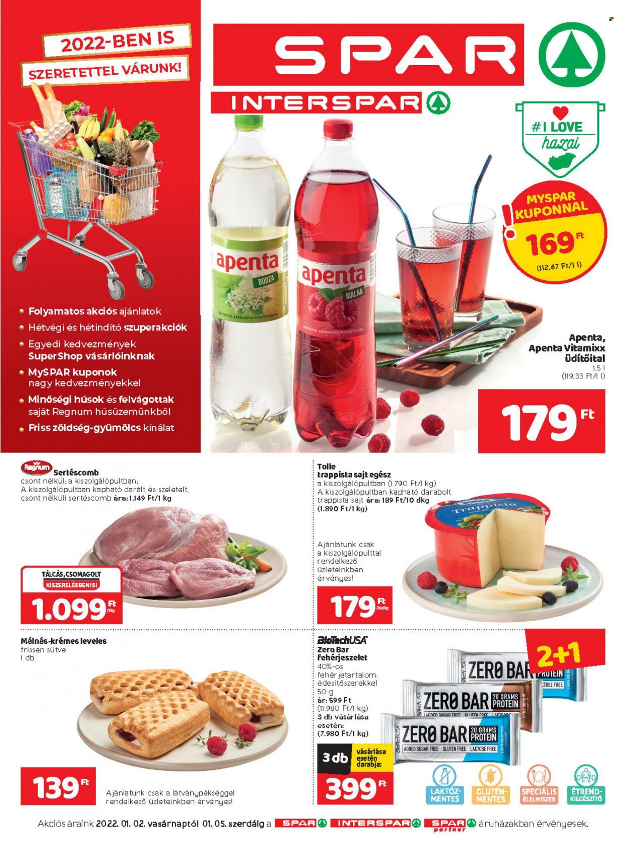 SPAR akciós újságok - 2022.01.02 - 2022.01.05. Oldal 1