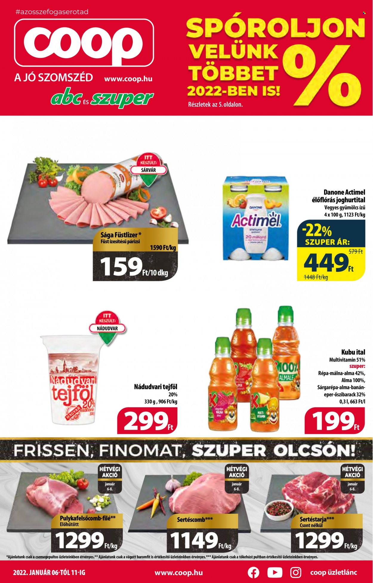 Coop akciós újságok - 2022.01.06 - 2022.01.11. Oldal 1