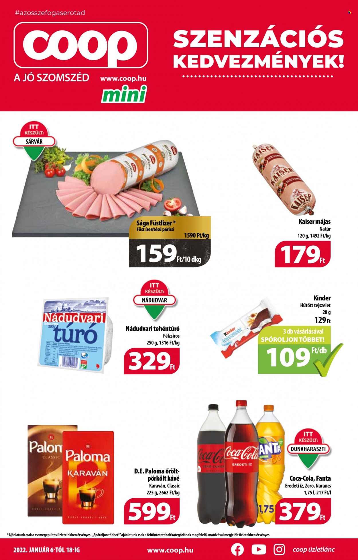 Coop akciós újságok - 2022.01.06 - 2022.01.18. Oldal 1