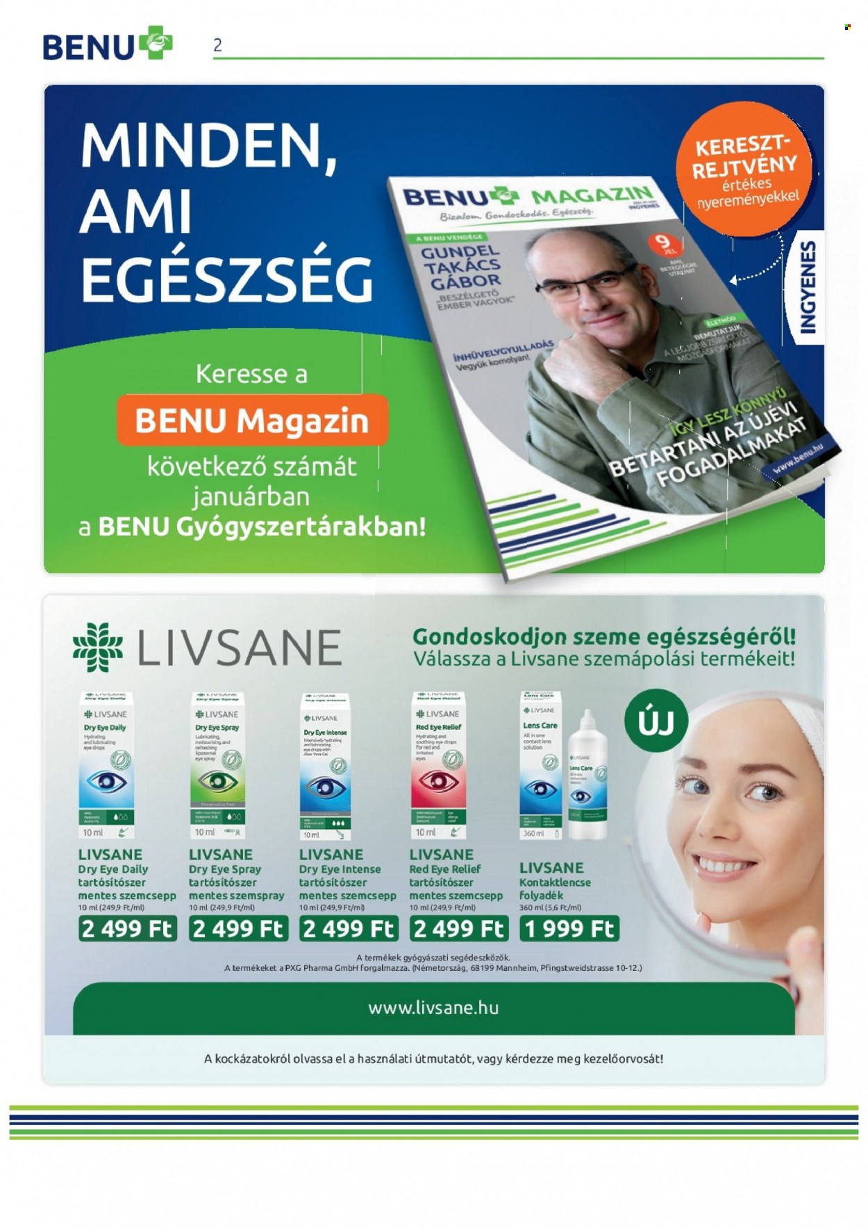 BENU Gyógyszertár akciós újságok - 2022.01.01 - 2022.01.31. Oldal 2