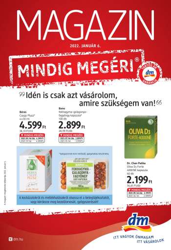 Újság dm drogerie markt - 2022.01.06 - 2022.01.31.