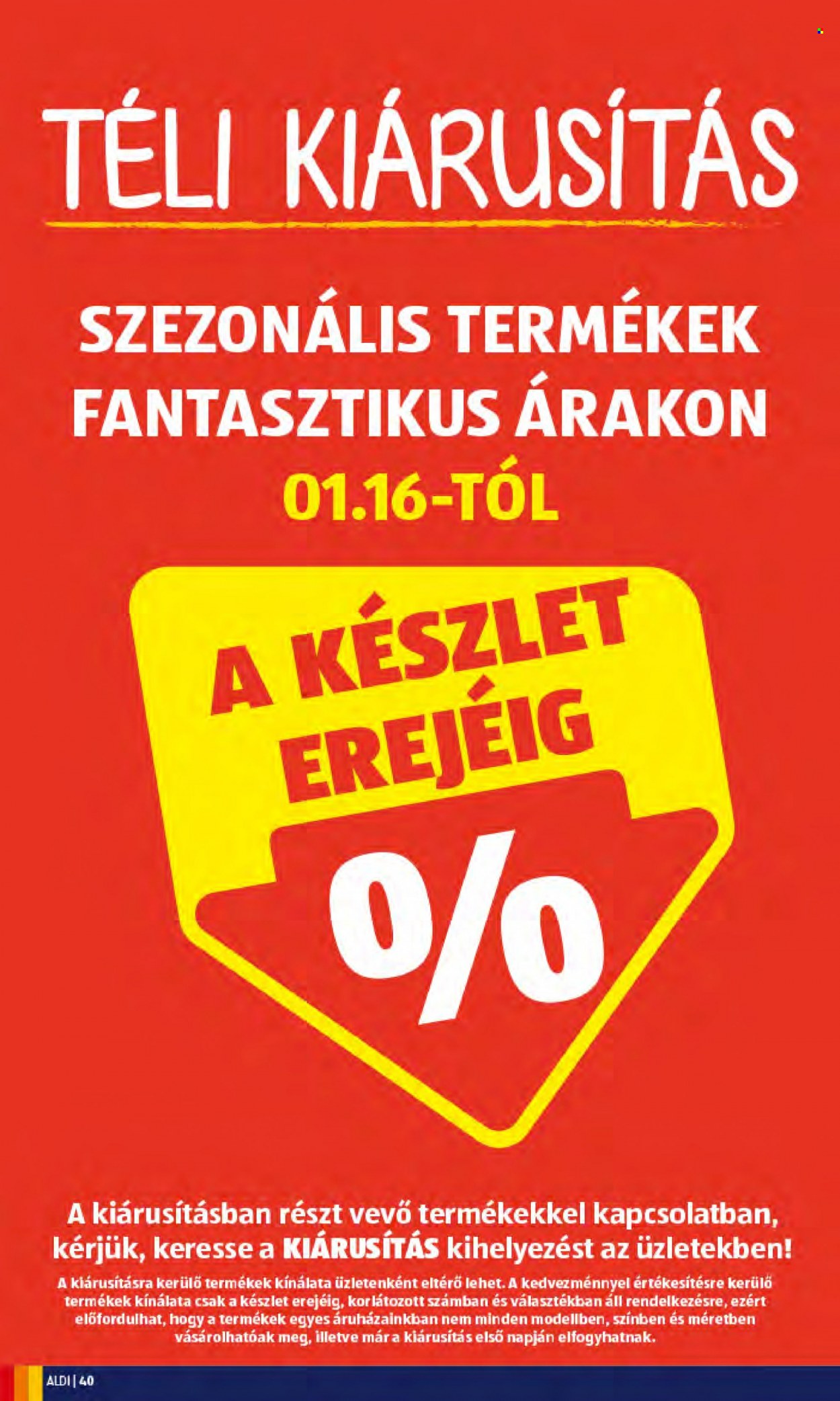 Aldi akciós újságok - 2022.01.13 - 2022.01.19. Oldal 40