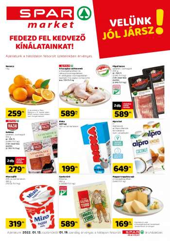 Újság SPAR market - 2022.01.13 - 2022.01.19.