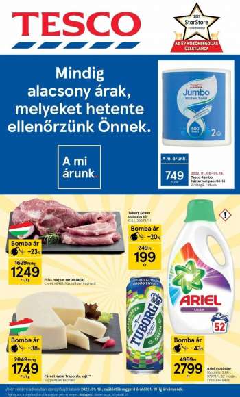 Újság TESCO - 2022.01.13 - 2022.01.19.