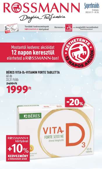 Újság Rossmann - 2022.01.17 - 2022.01.28.