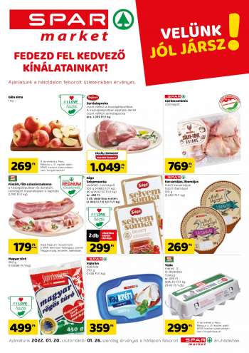 Újság SPAR market - 2022.01.20 - 2022.01.26.