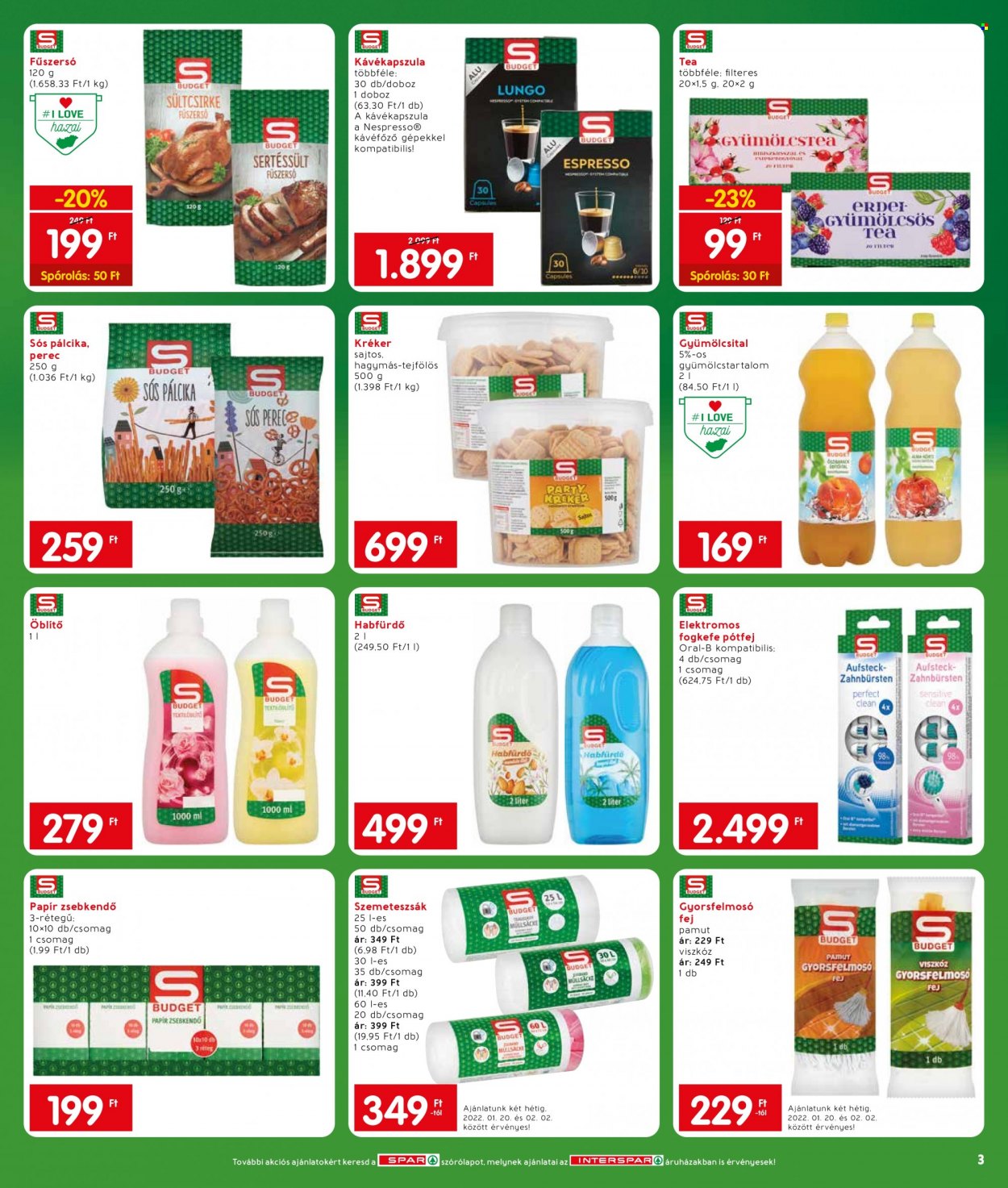 INTERSPAR akciós újságok - 2022.01.20 - 2022.01.26. Oldal 3