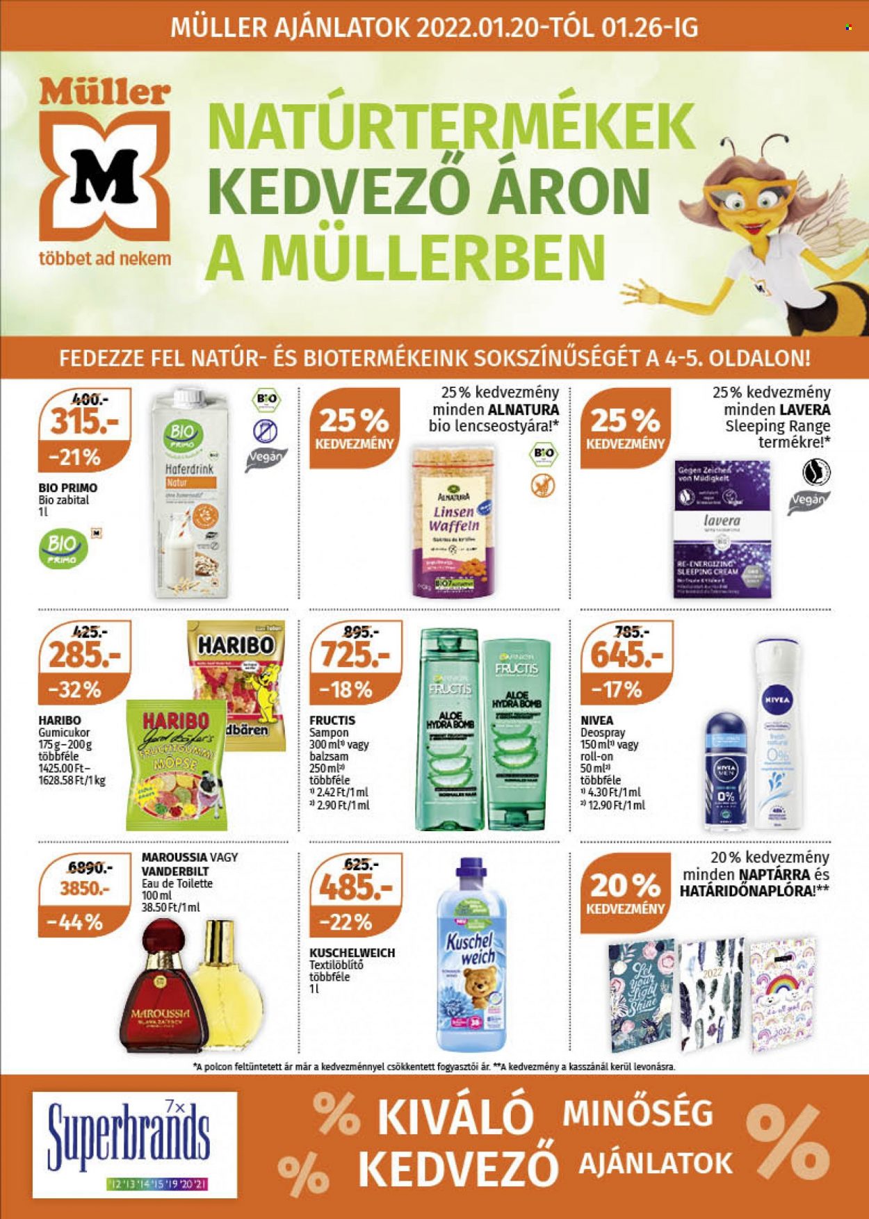Müller akciós újságok - 2022.01.20 - 2022.01.26. Oldal 1