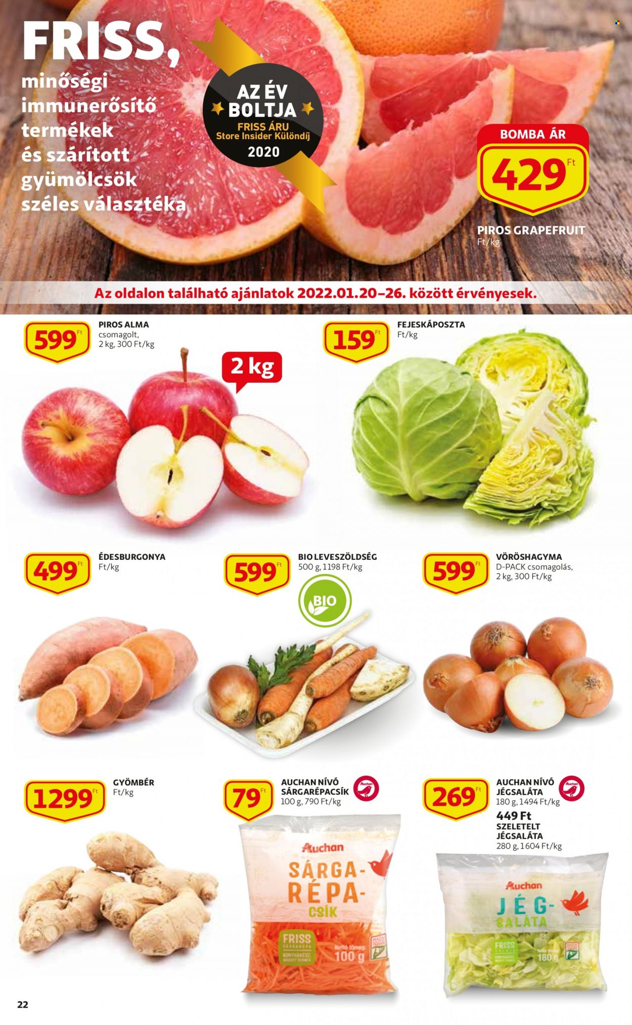 Auchan akciós újságok - 2022.01.20 - 2022.02.02. Oldal 22