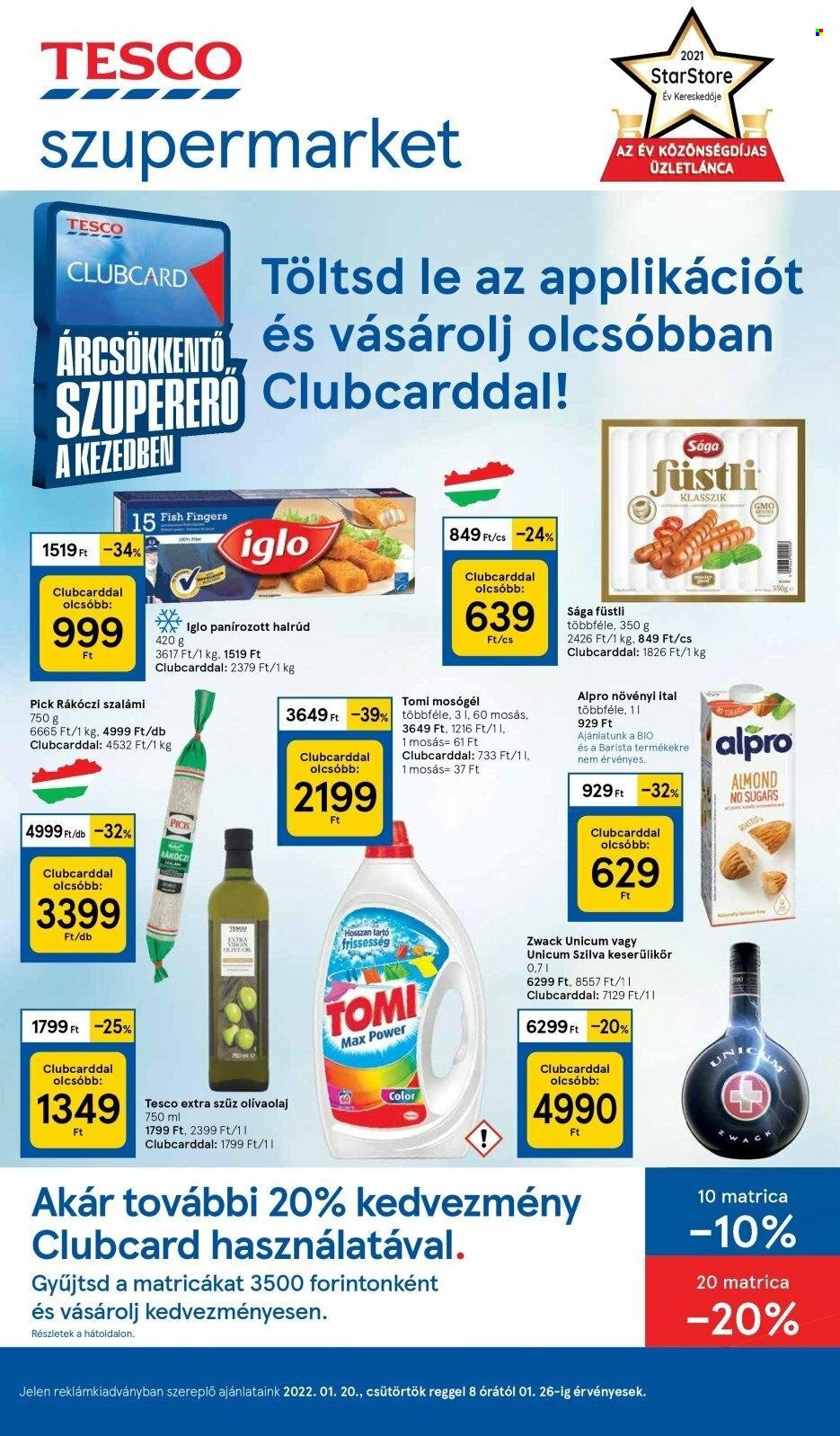 TESCO akciós újságok - 2022.01.20 - 2022.01.26. Oldal 1