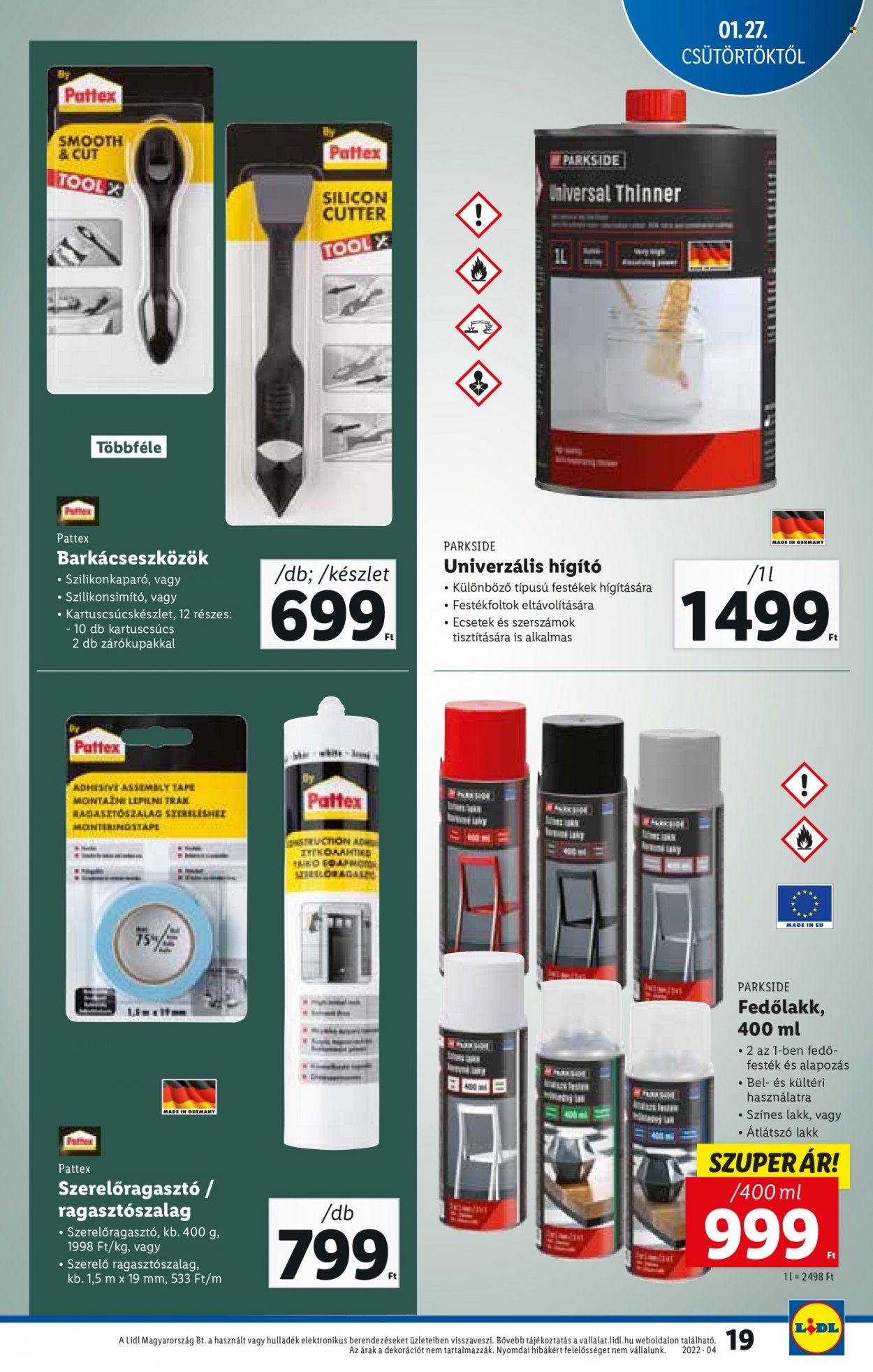 Lidl akciós újságok - 2022.01.27 - 2022.02.02. Oldal 19