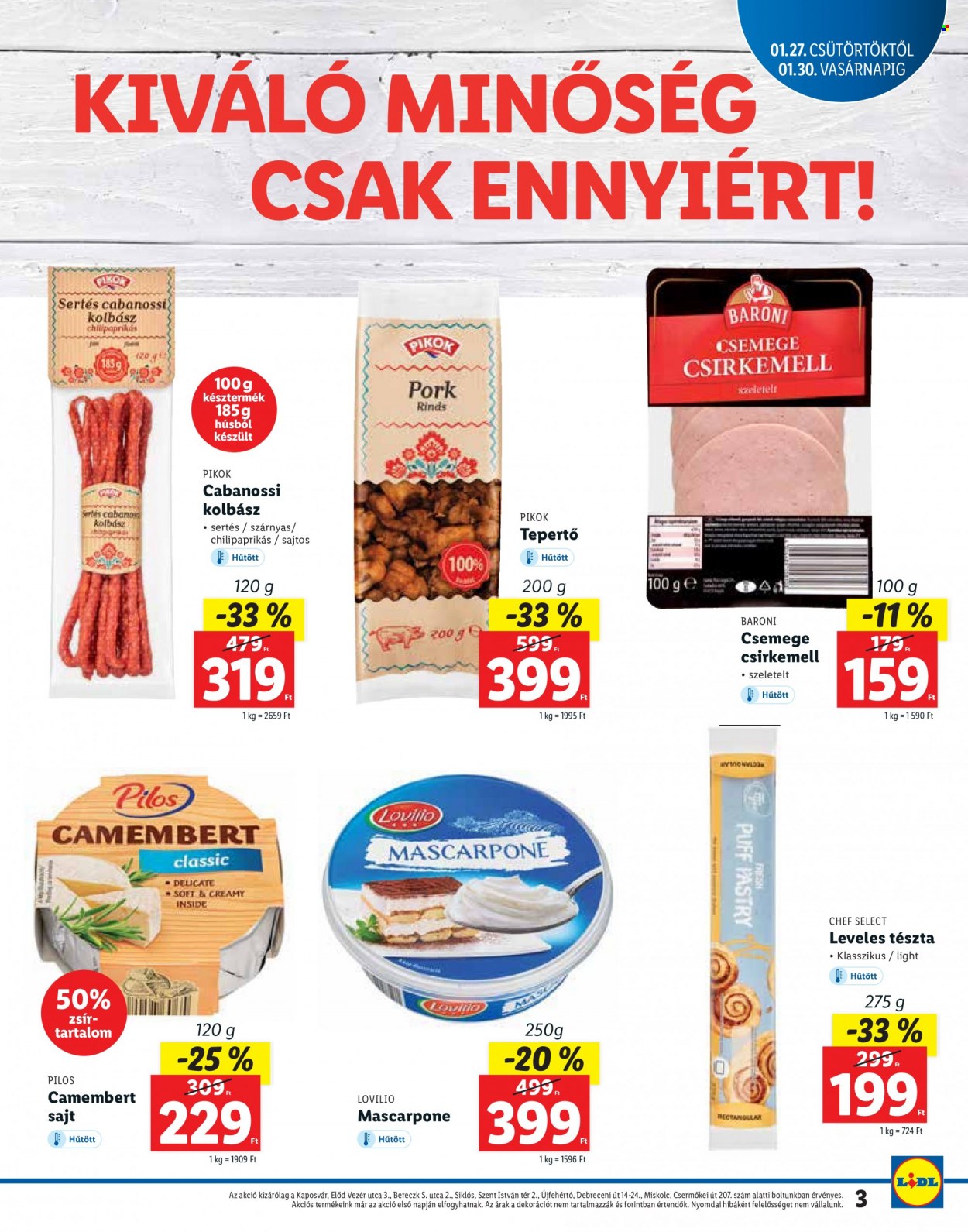 Lidl akciós újságok - 2022.01.27 - 2022.01.30. Oldal 3