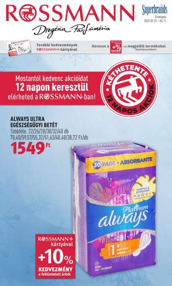 Újság Rossmann - 2022.01.31 - 2022.02.11.