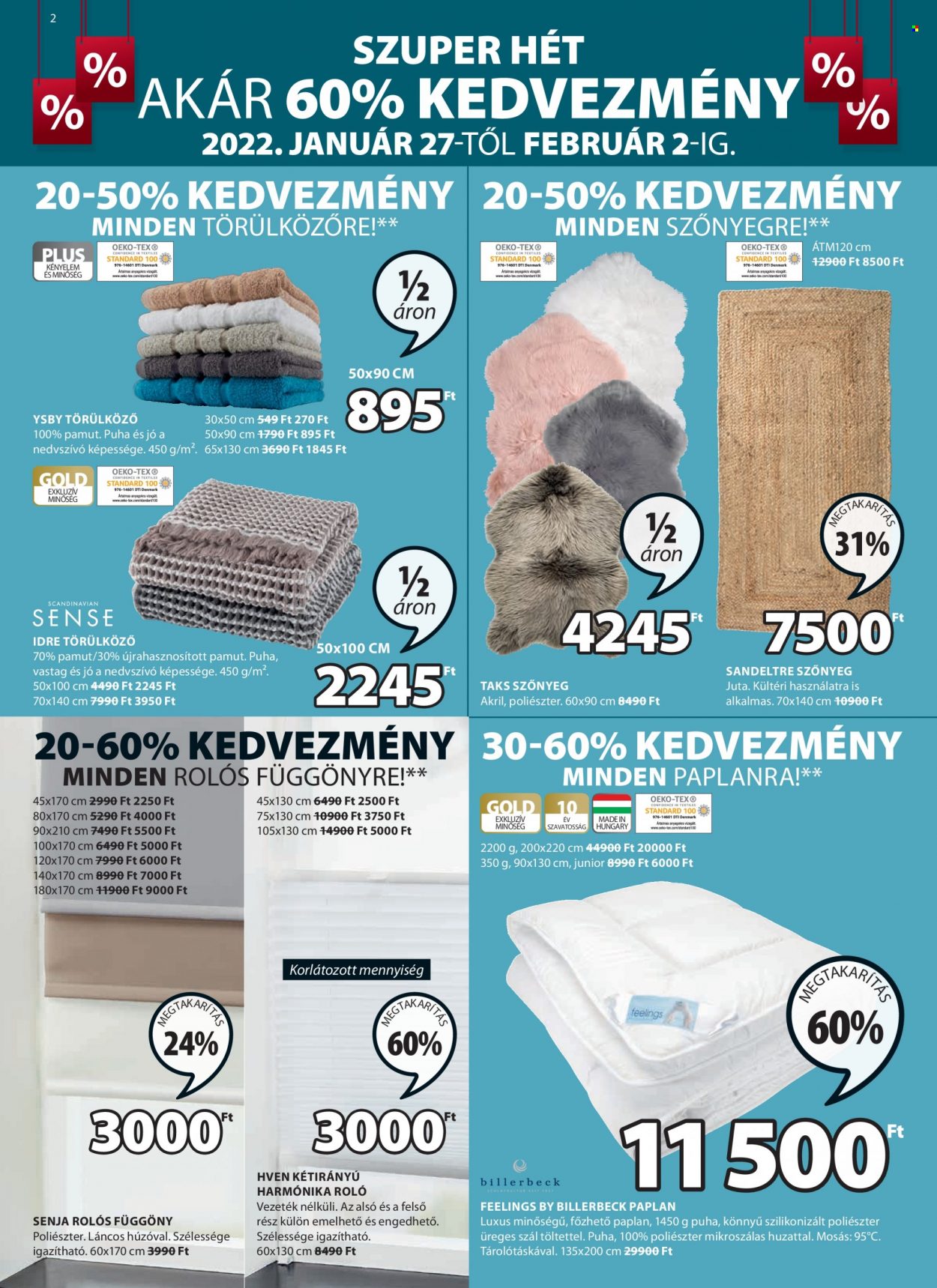 JYSK akciós újságok - 2022.01.27 - 2022.02.09. Oldal 2