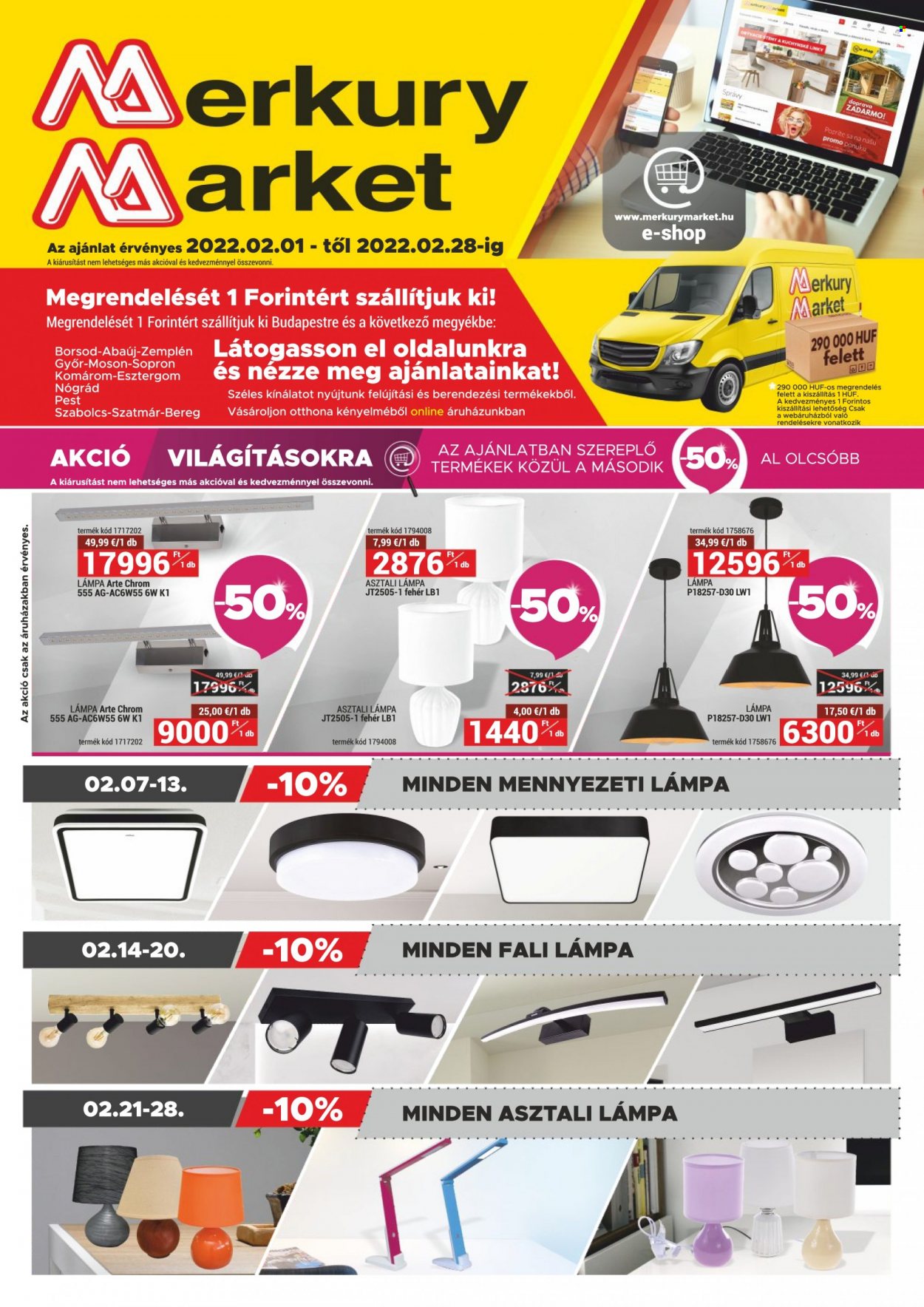 Merkury Market akciós újságok - 2022.02.01 - 2022.02.28. Oldal 1
