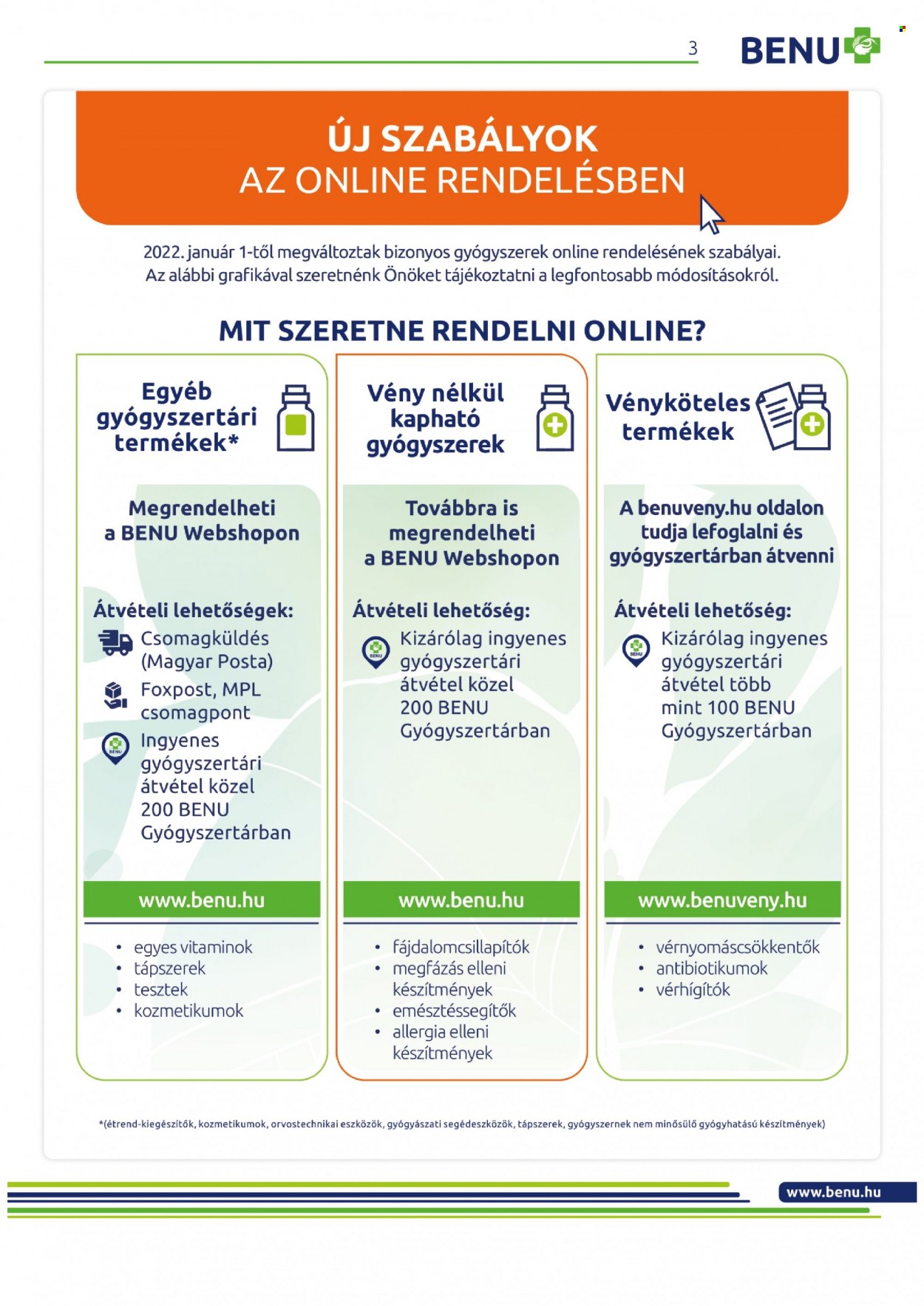 BENU Gyógyszertár akciós újságok - 2022.02.01 - 2022.02.28. Oldal 3
