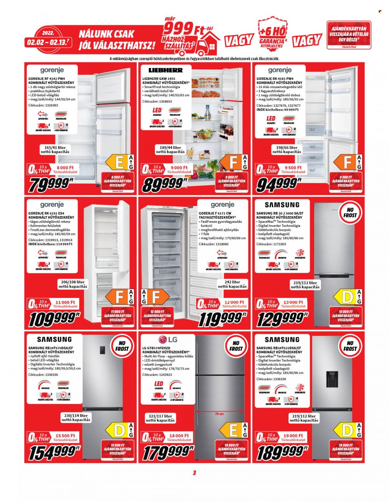 MediaMarkt akciós újságok - 2022.02.02 - 2022.02.13. Oldal 3