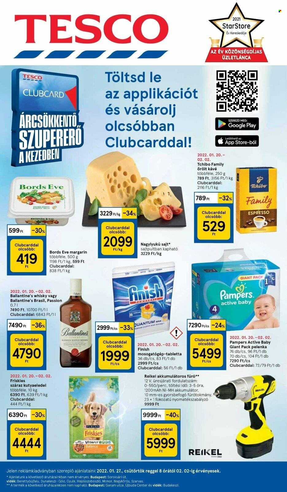 TESCO akciós újságok - 2022.01.27 - 2022.02.02. Oldal 1