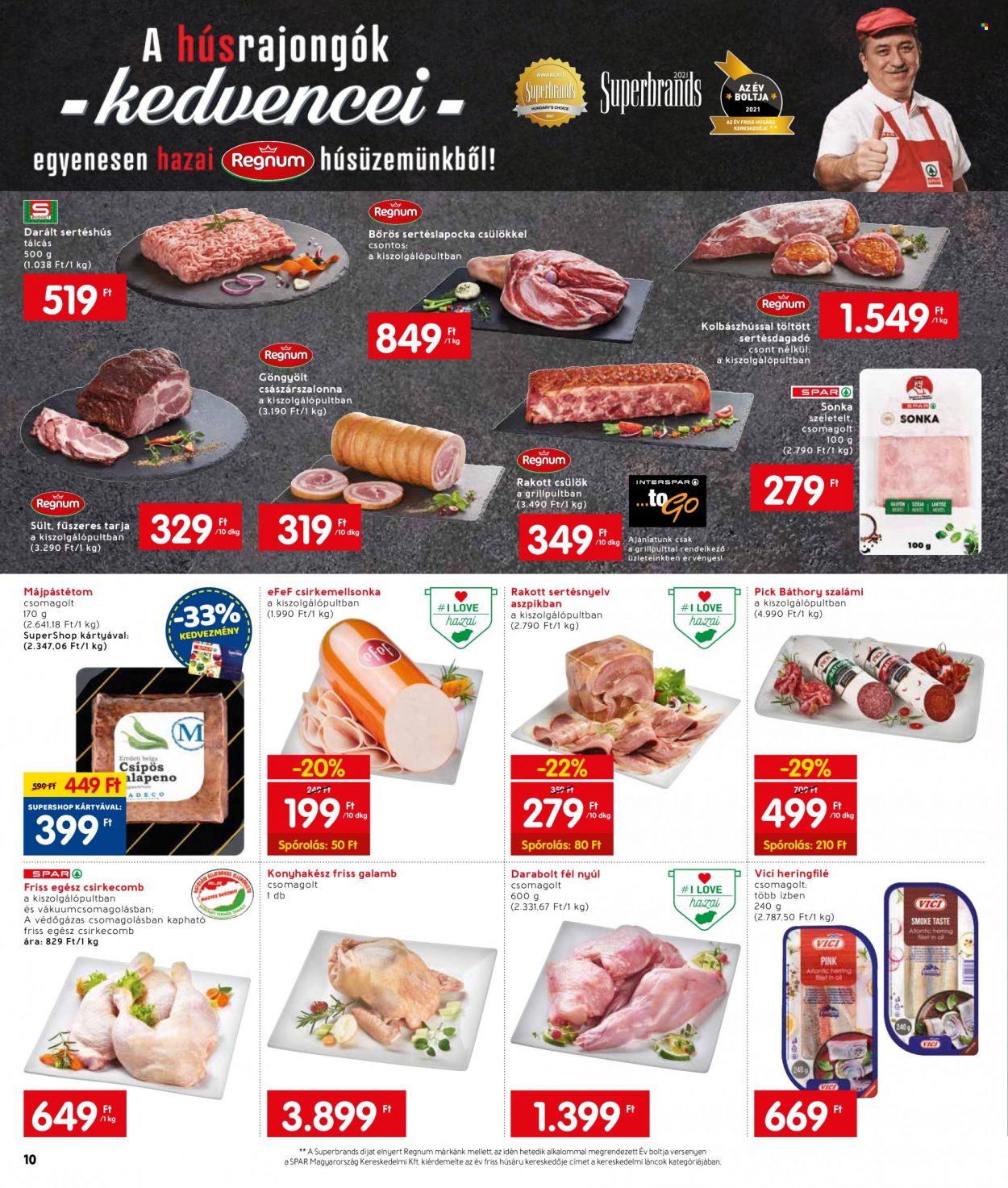 INTERSPAR akciós újságok - 2022.02.10 - 2022.02.16. Oldal 14