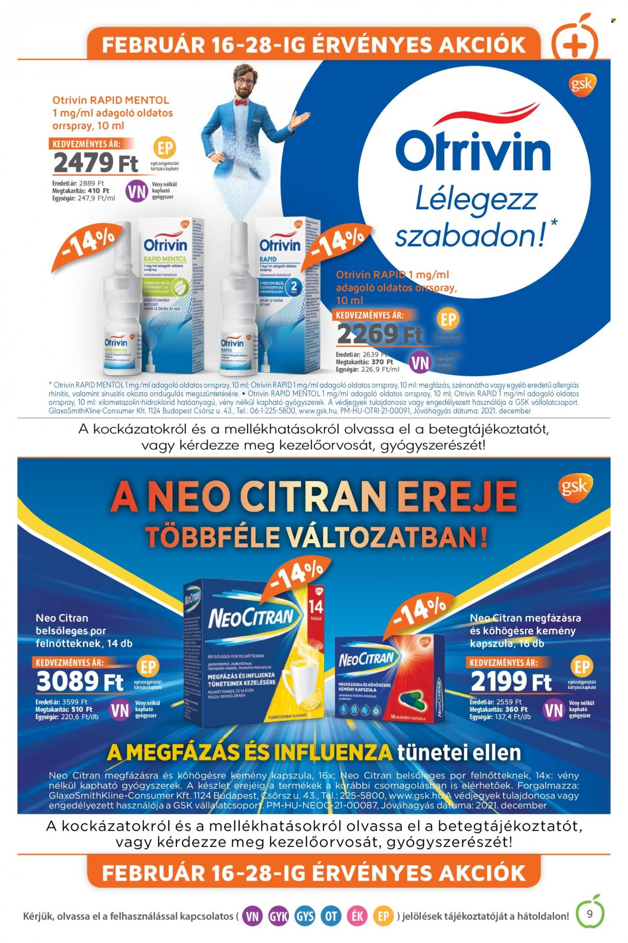 Alma Gyógyszertárak akciós újságok - 2022.02.01 - 2022.02.28. Oldal 9