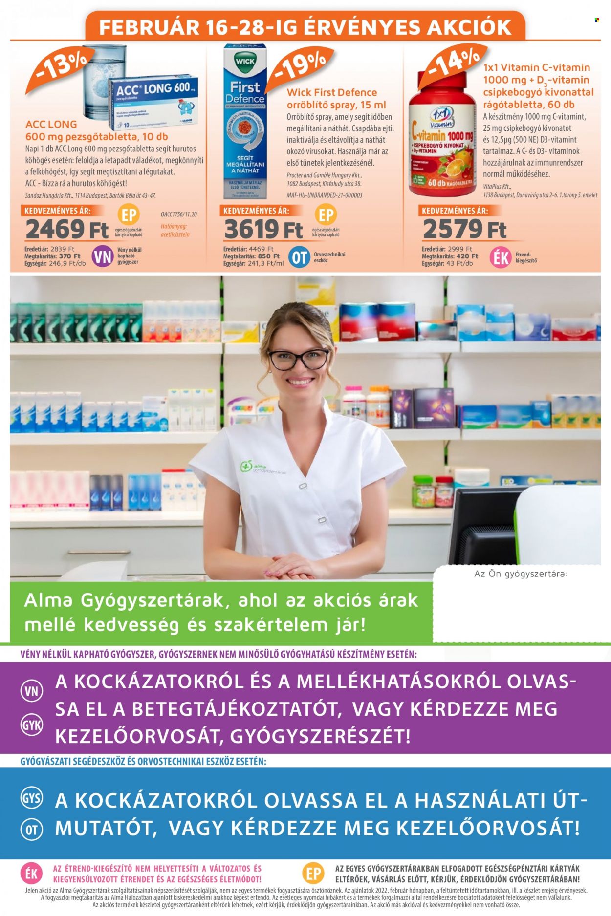 Alma Gyógyszertárak akciós újságok - 2022.02.01 - 2022.02.28. Oldal 20