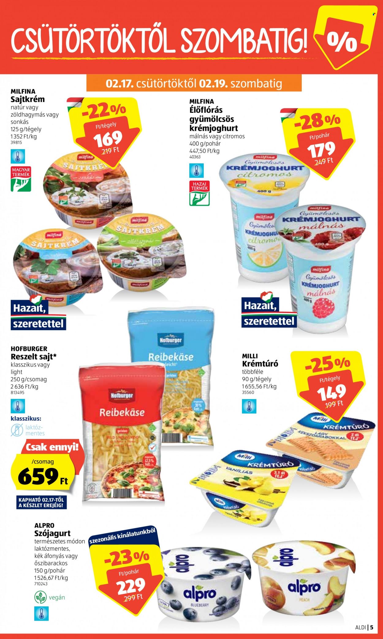 Aldi akciós újságok - 2022.02.17 - 2022.02.23. Oldal 5