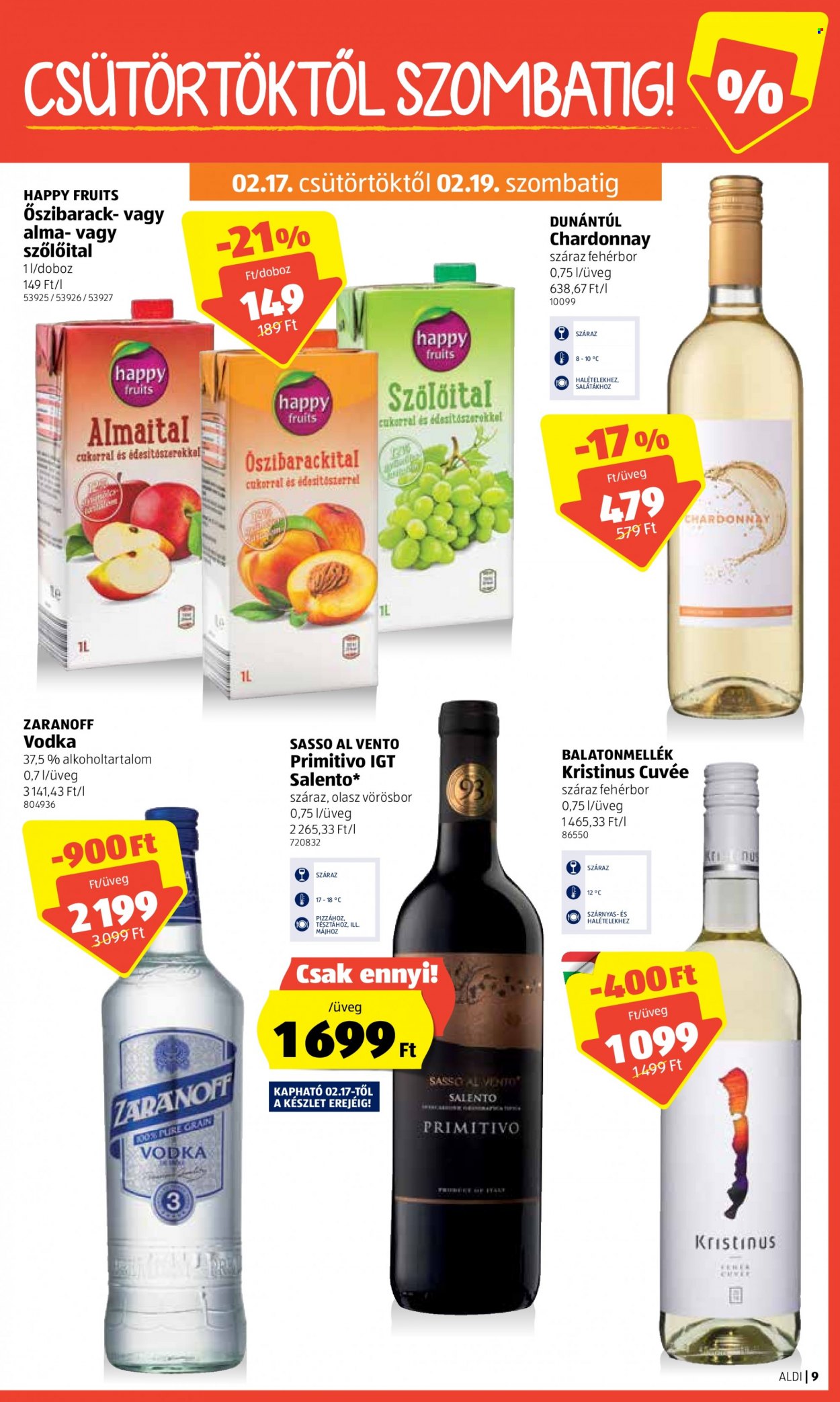 Aldi akciós újságok - 2022.02.17 - 2022.02.23. Oldal 9