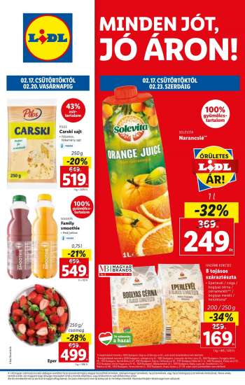Újság Lidl - 2022.02.17 - 2022.02.23.
