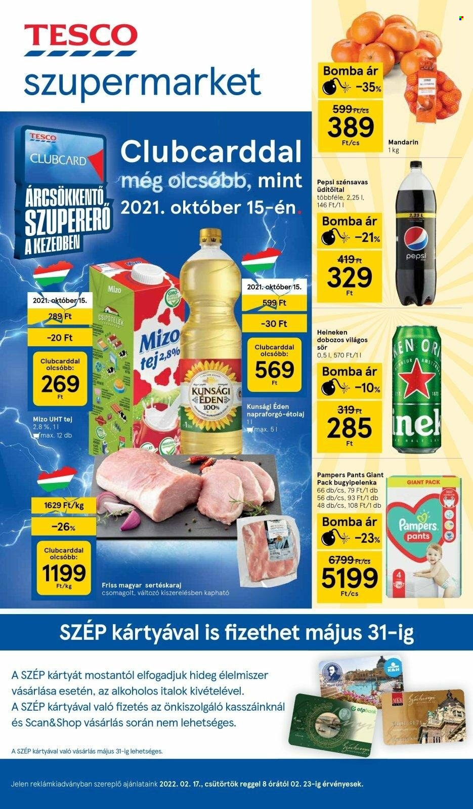 TESCO akciós újságok - 2022.02.17 - 2022.02.23. Oldal 1