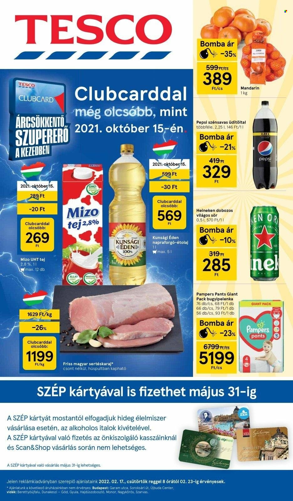 TESCO akciós újságok - 2022.02.17 - 2022.02.23. Oldal 1