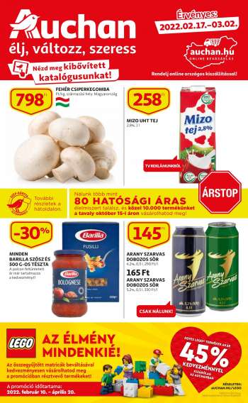 Újság Auchan - 2022.02.17 - 2022.03.02.