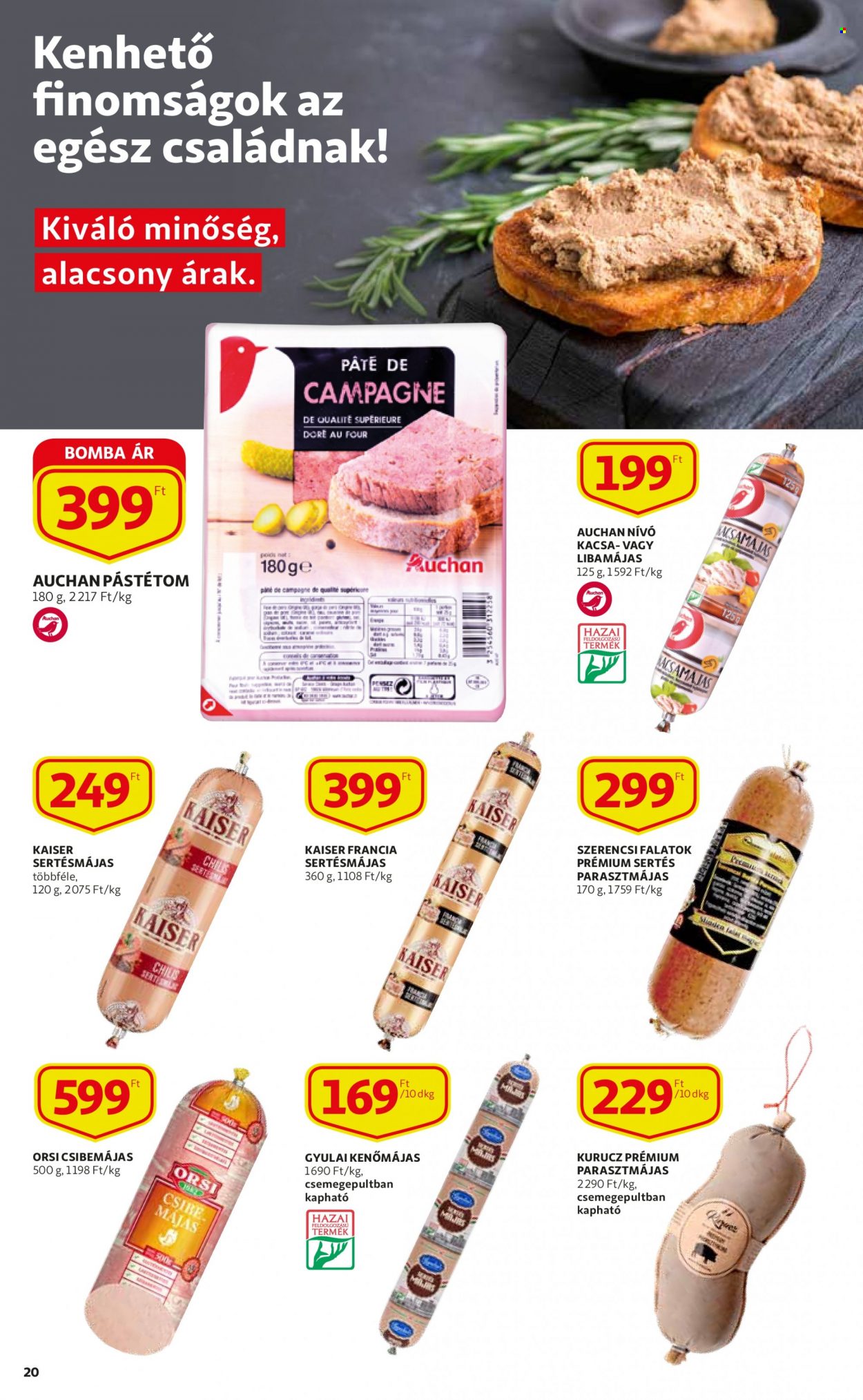 Auchan akciós újságok - 2022.02.17 - 2022.03.02. Oldal 20