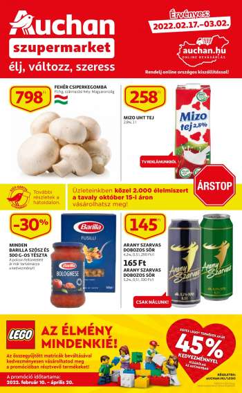 Újság Auchan - 2022.02.17 - 2022.03.02.