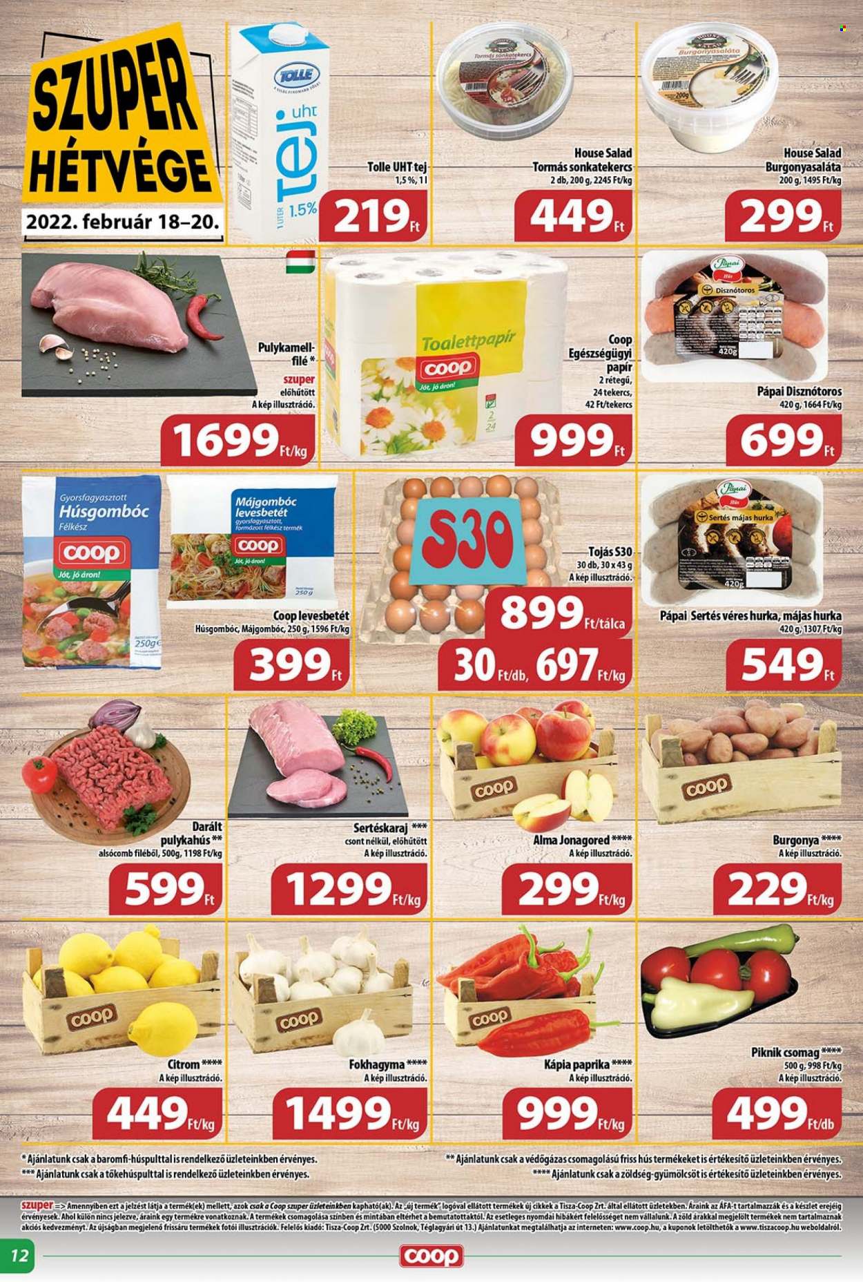 Coop akciós újságok - 2022.02.16 - 2022.02.22. Oldal 12