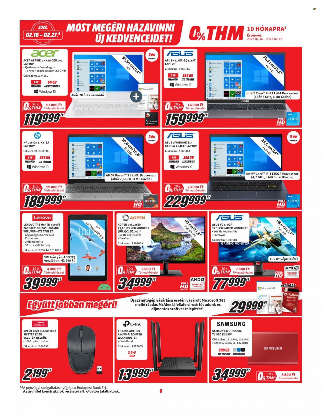 MediaMarkt akciós újságok - 2022.02.16 - 2022.02.27. Oldal 6