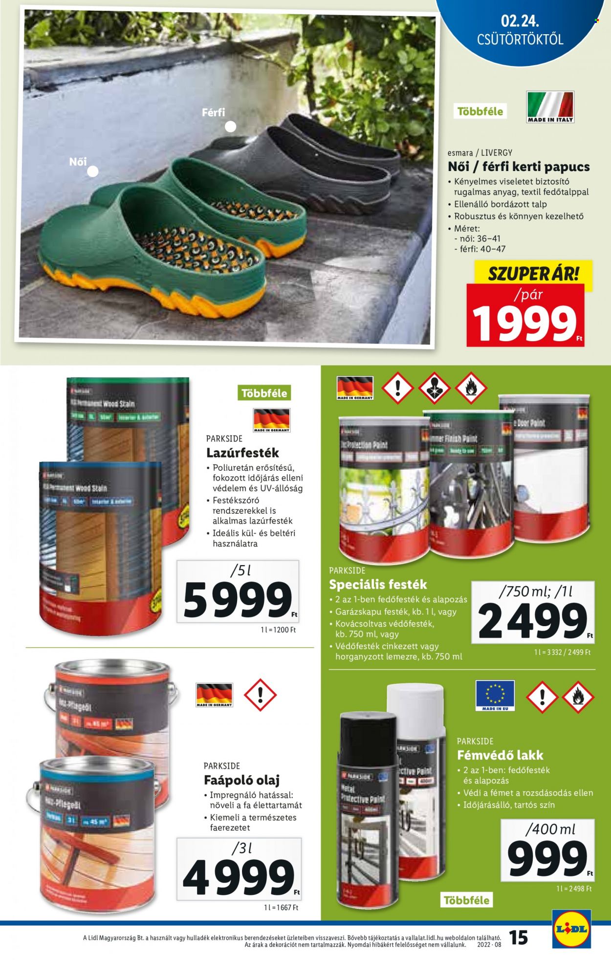 Lidl akciós újságok - 2022.02.24 - 2022.03.02. Oldal 15