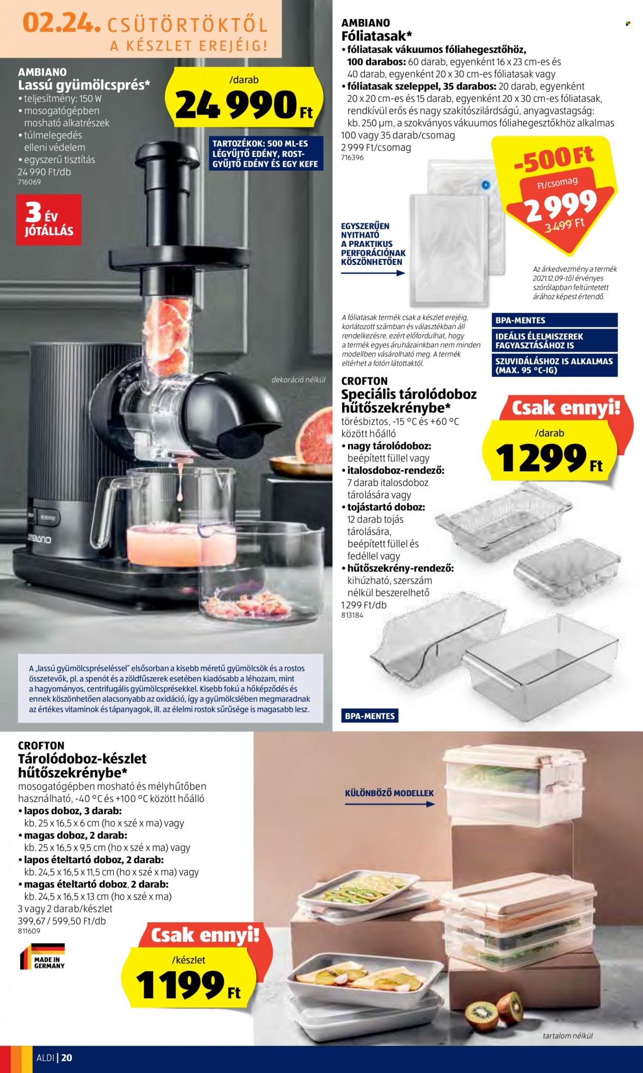 Aldi akciós újságok - 2022.02.24 - 2022.03.02. Oldal 20