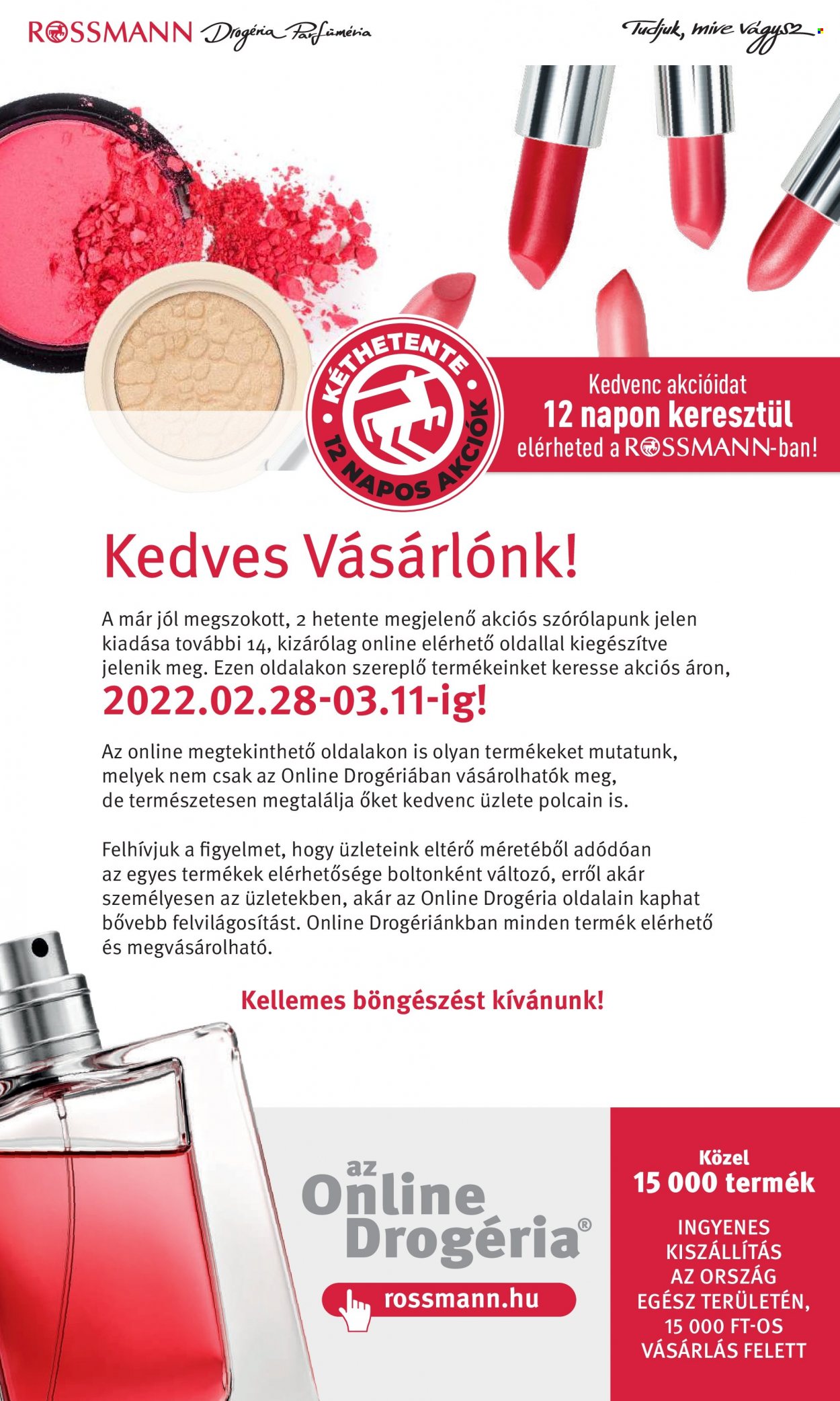 Rossmann akciós újságok - 2022.02.28 - 2022.03.11. Oldal 1