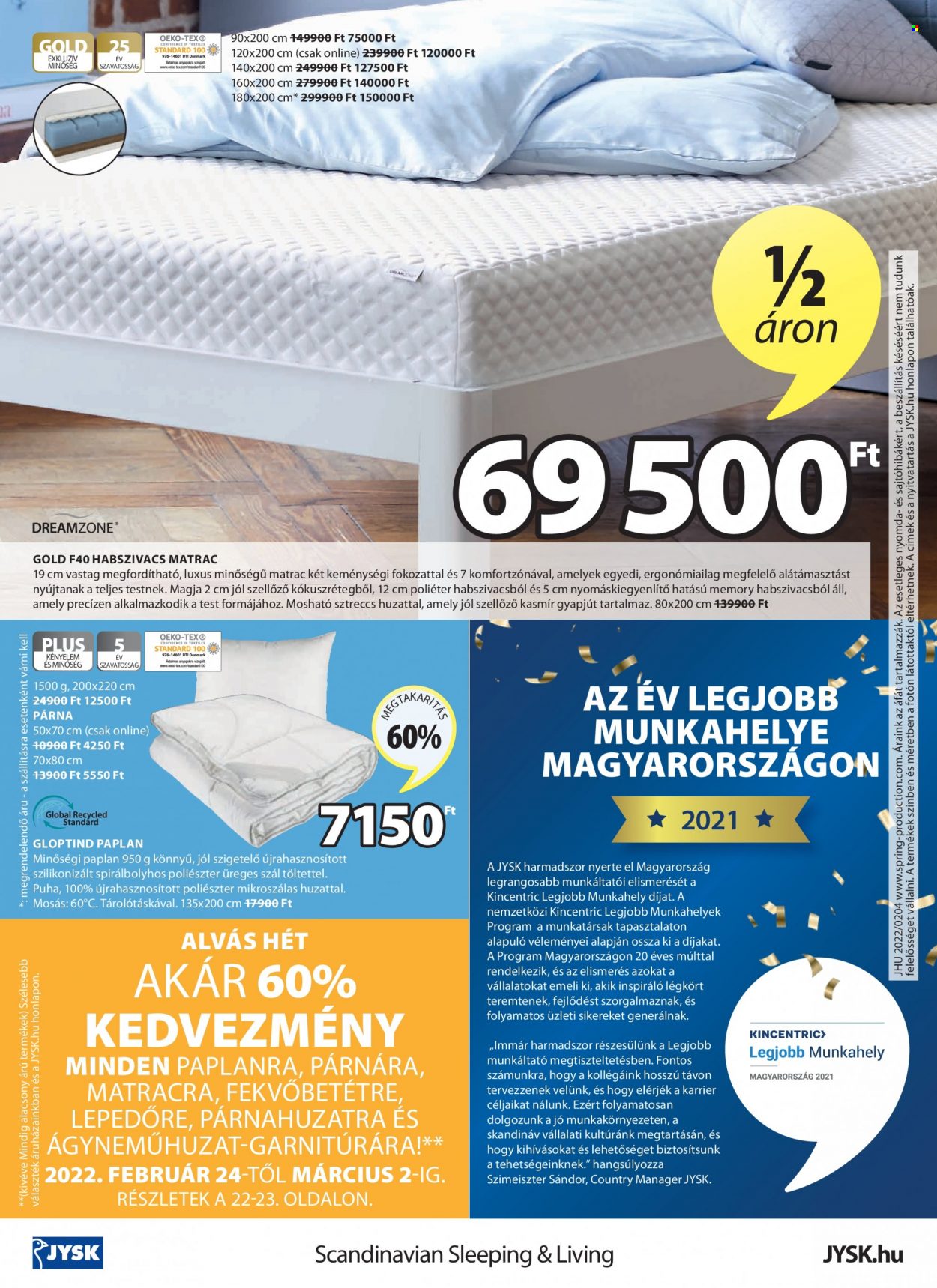 JYSK akciós újságok - 2022.02.24 - 2022.03.09. Oldal 24